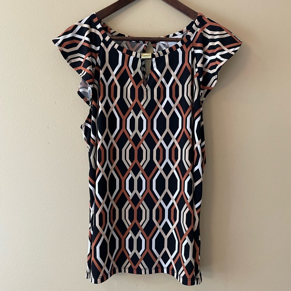 Liz Claiborne Cap Sleeve Blouse Size Medium in Excellent Condition